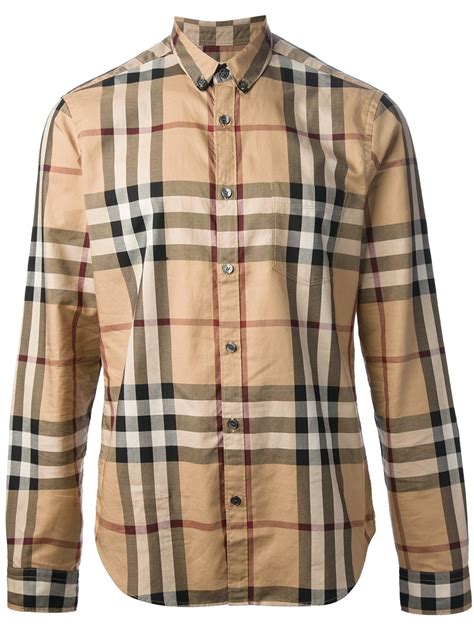 burberry checked detailed hooded top jersey|Burberry shirt men's.